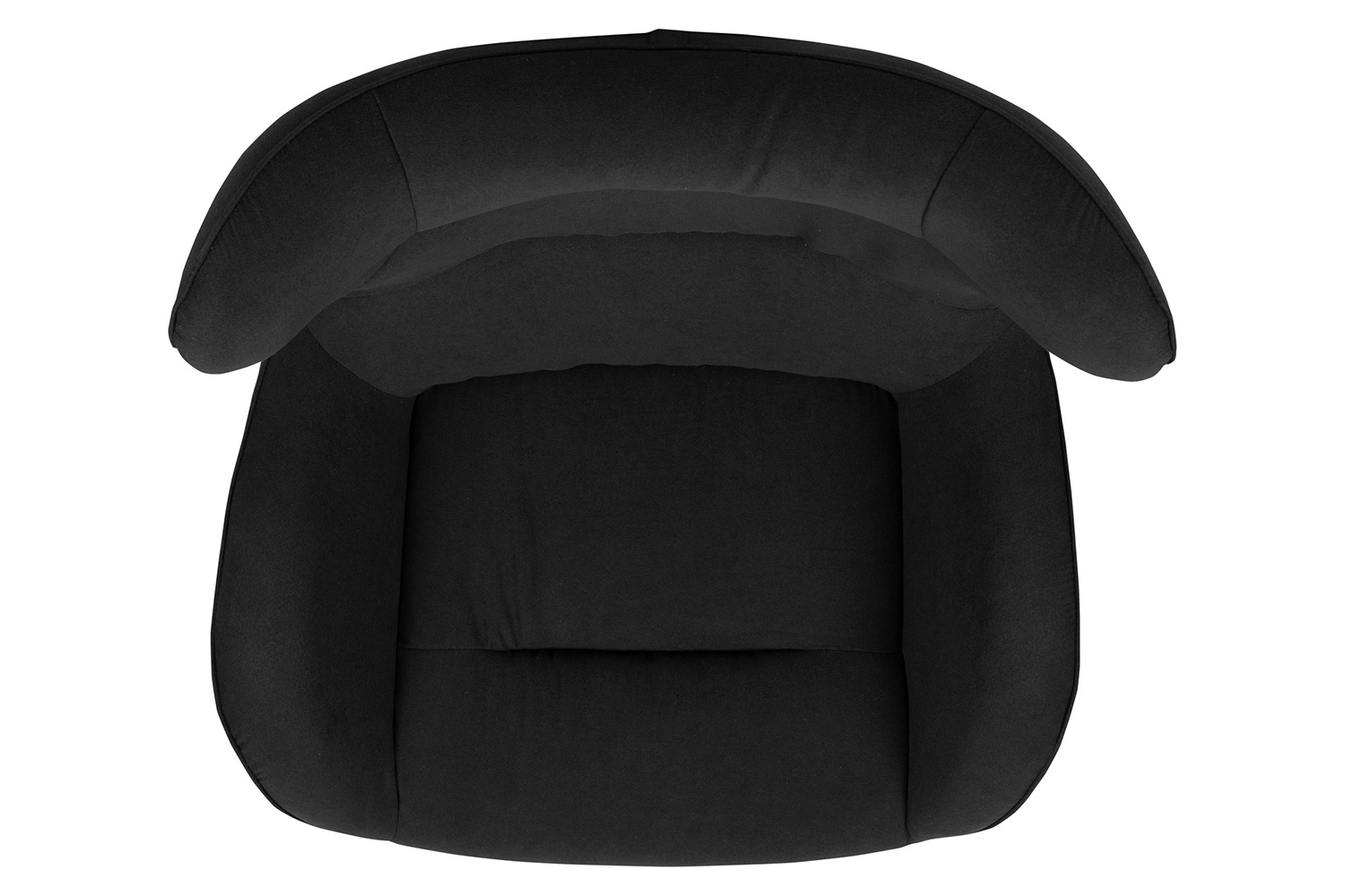 BLNK Rally Fabric Swivel Wing Chair - Black