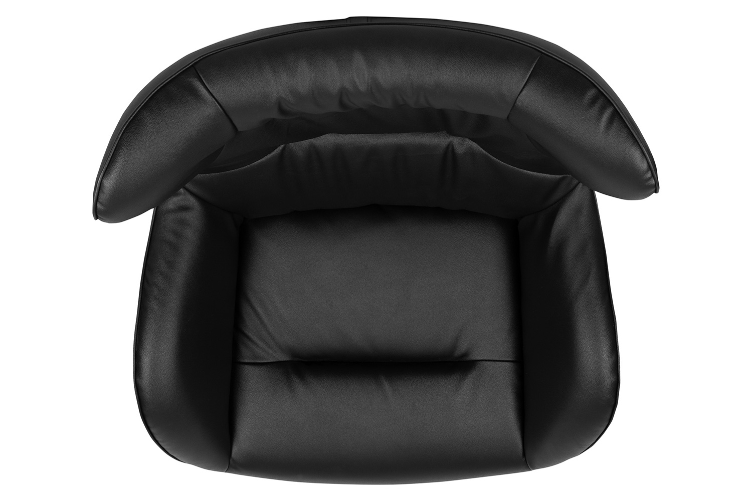 BLNK Rally LeatherSoft Swivel Wing Chair - Black