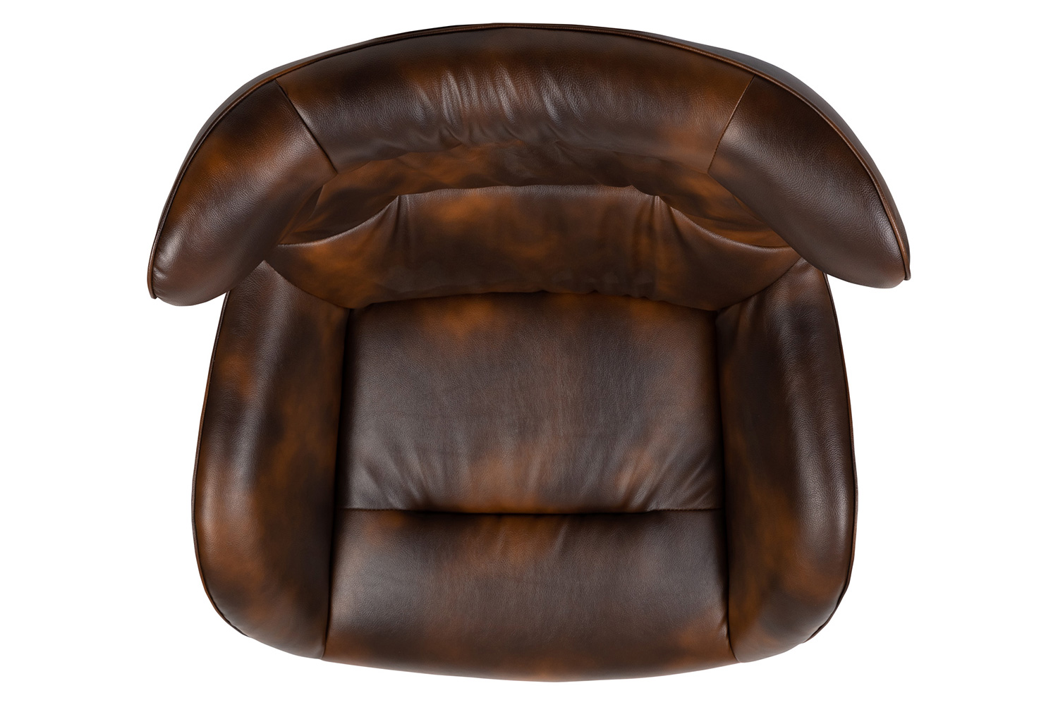 BLNK Rally LeatherSoft Swivel Wing Chair - Bomber Jacket