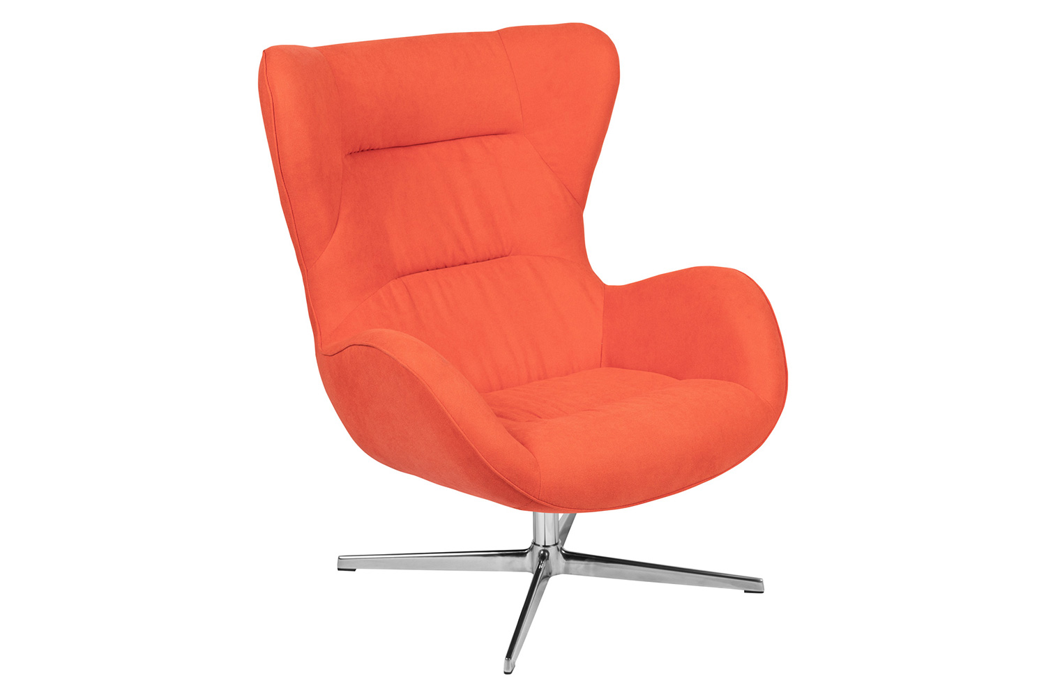 BLNK - Rally Fabric Swivel Wing Chair and Ottoman Set