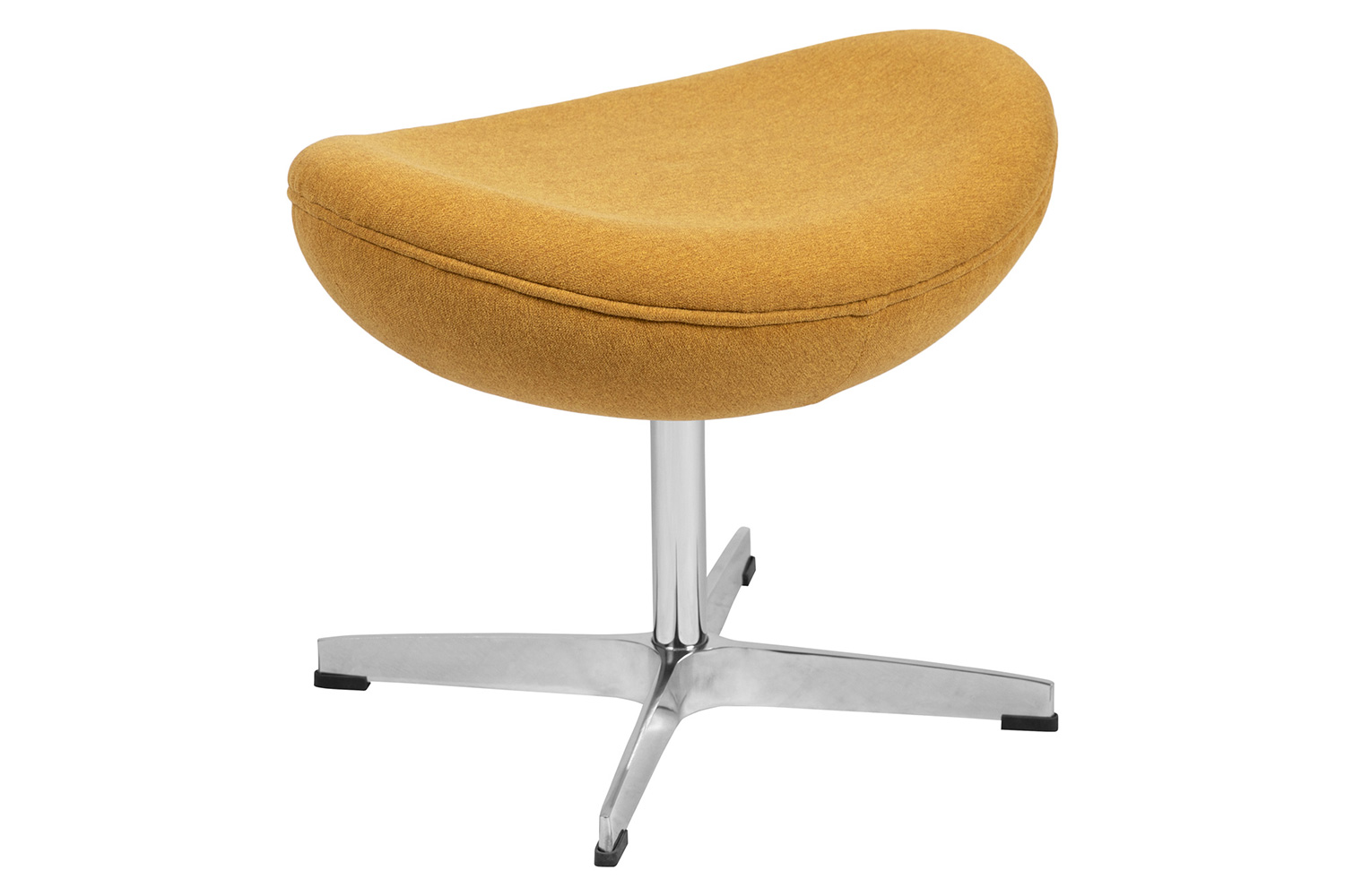 BLNK Rally Fabric Saddle Wing Ottoman - Citron