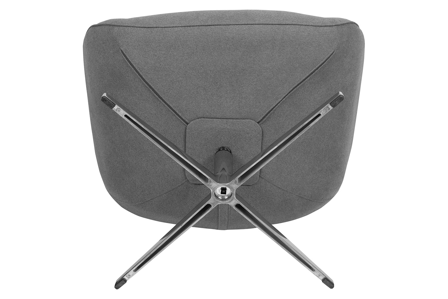 BLNK Rally Fabric Swivel Wing Chair - Gray