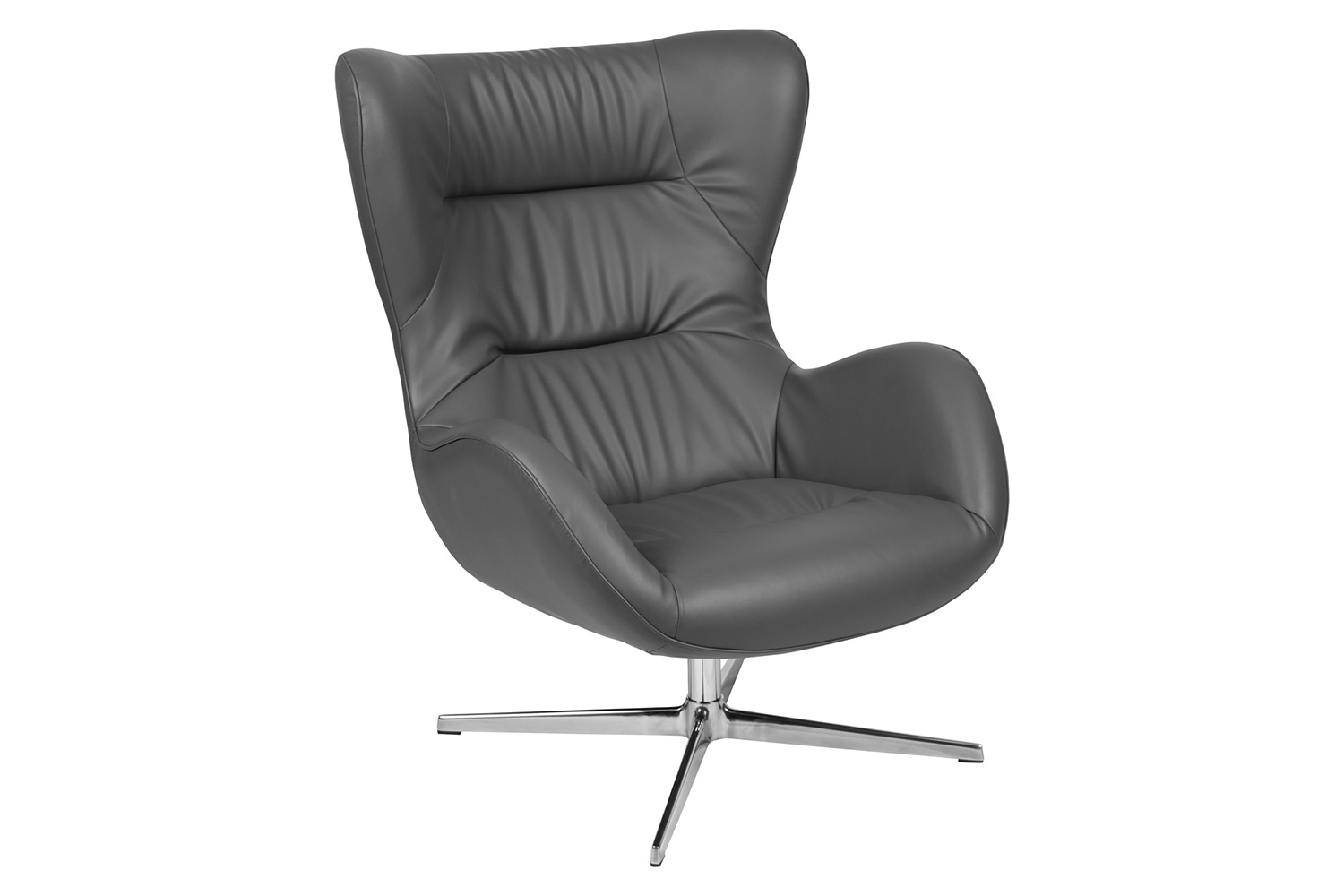 BLNK - Rally LeatherSoft Swivel Wing Chair