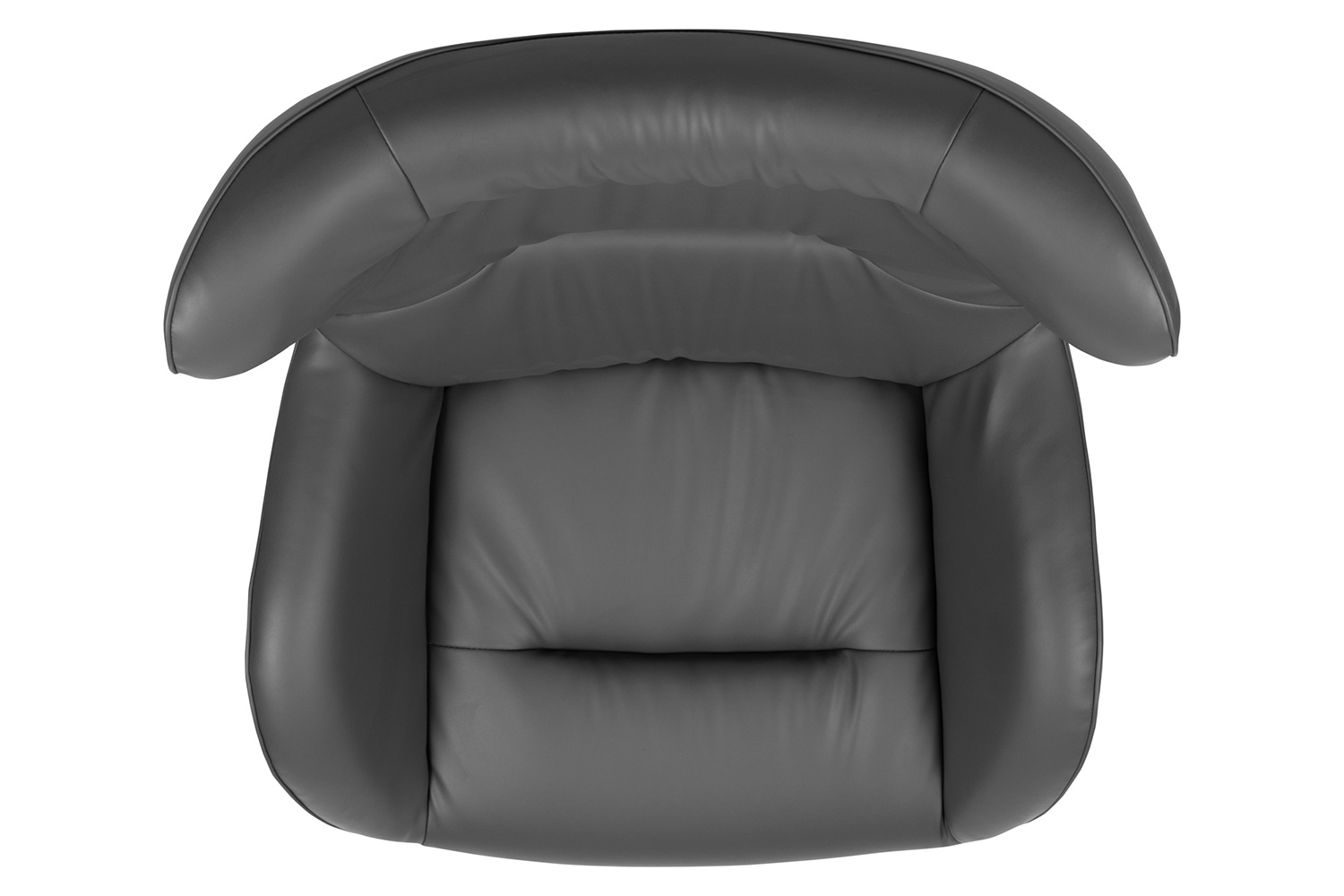 BLNK Rally LeatherSoft Swivel Wing Chair - Gray