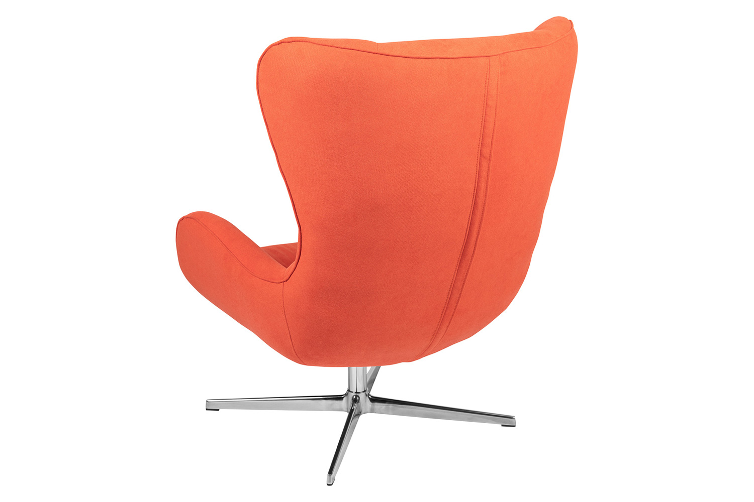 BLNK Rally Fabric Swivel Wing Chair - Orange