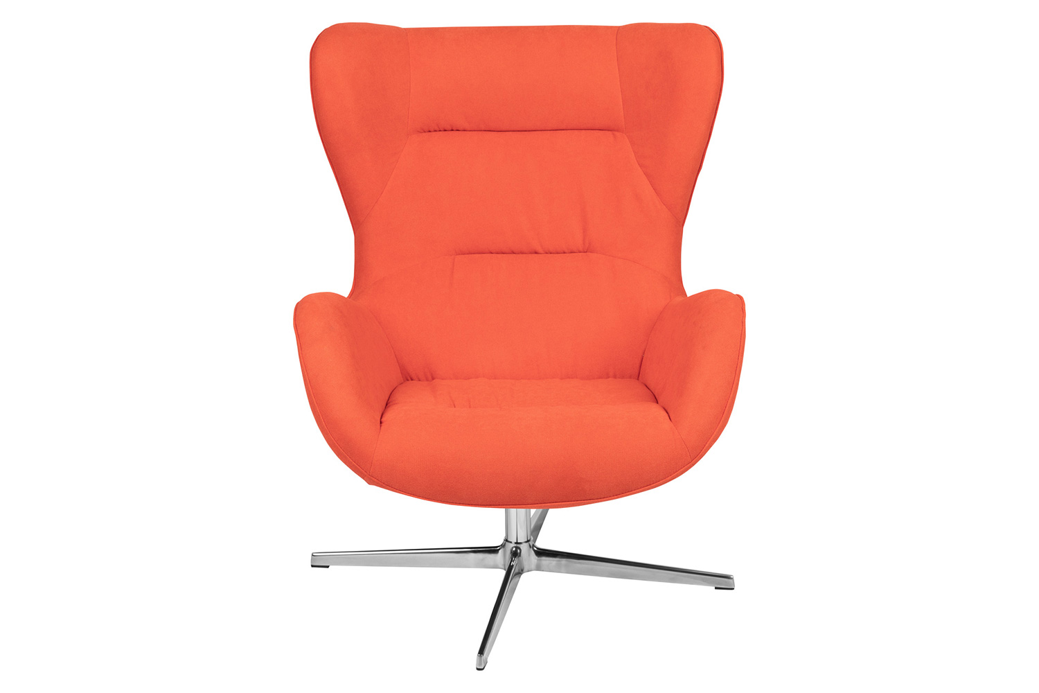 BLNK Rally Fabric Swivel Wing Chair - Orange