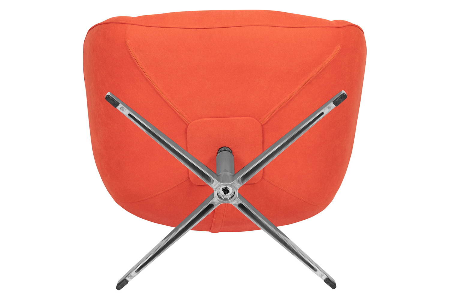 BLNK Rally Fabric Swivel Wing Chair - Orange
