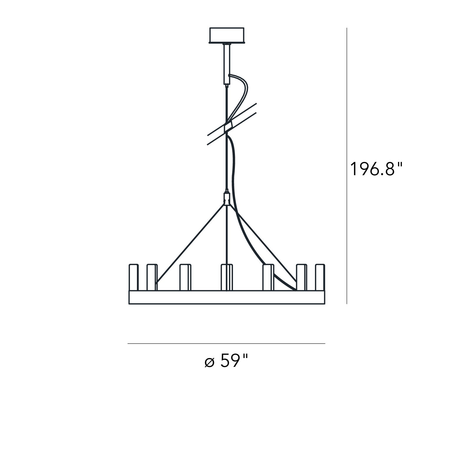 FontanaArte - Chandelier Medium Suspension Lamp