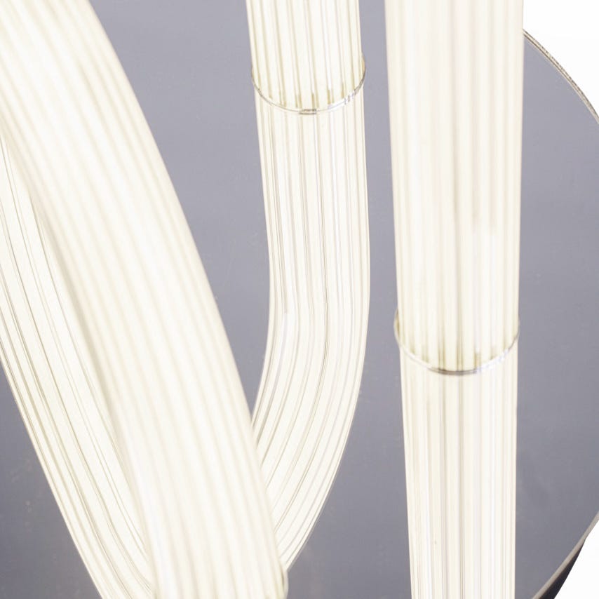 FontanaArte Oort Table Lamp - White/Mirror, Glass/Galvanized Metal