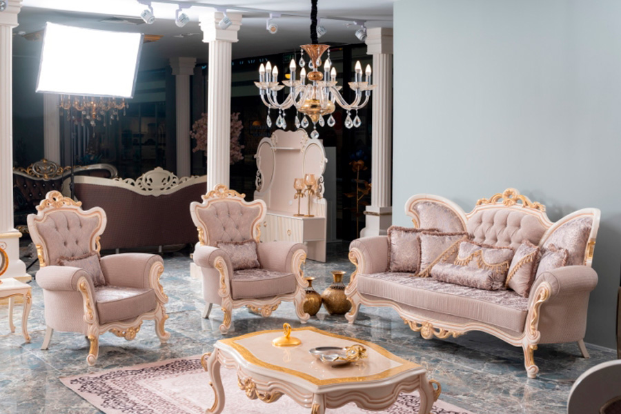 Furnia - Kelebek Armchair in Cream, Fabric