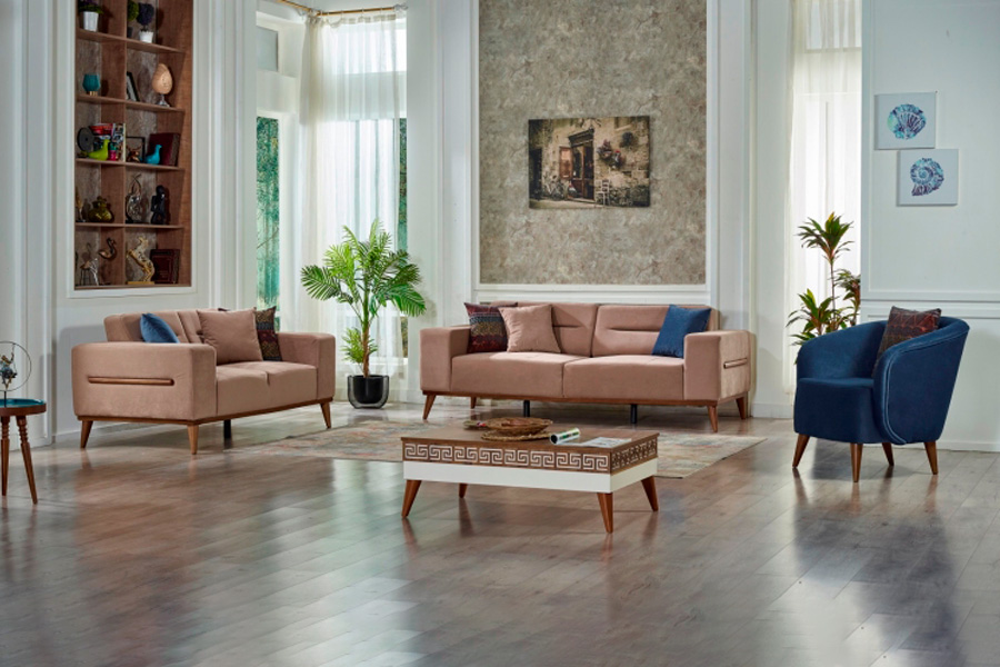Furnia - Odesa Armchair in Blue, Fabric