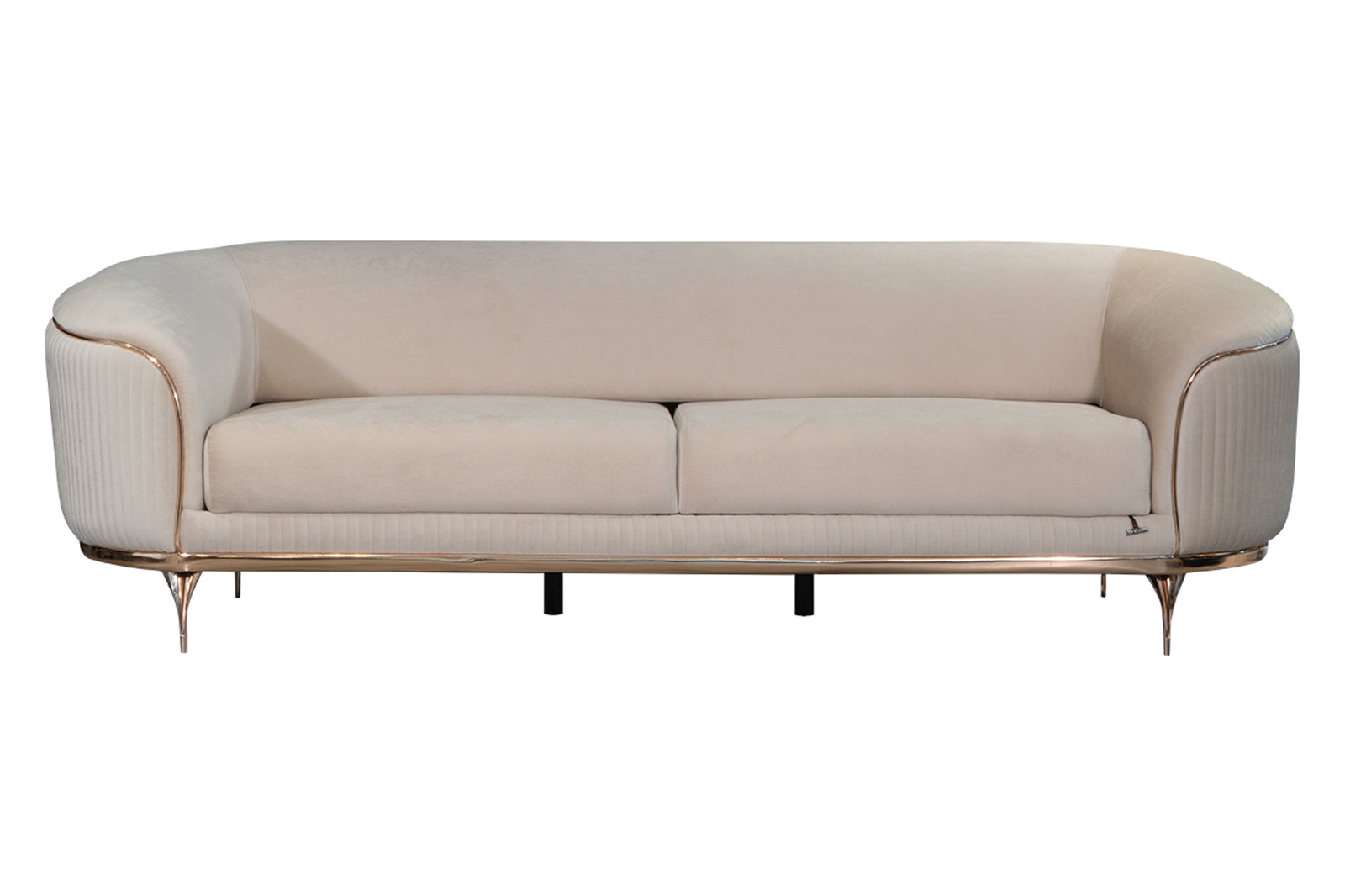 Furnia Pandora Stationary Sofa - Cream, Fabric