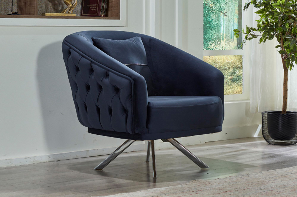 Furnia Puzzle Armchair - Dark Gray, Fabric