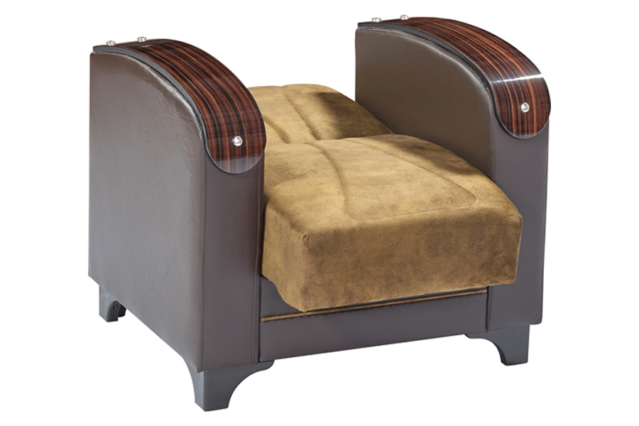 Furnia Senem Armchair - Brown, Fabric