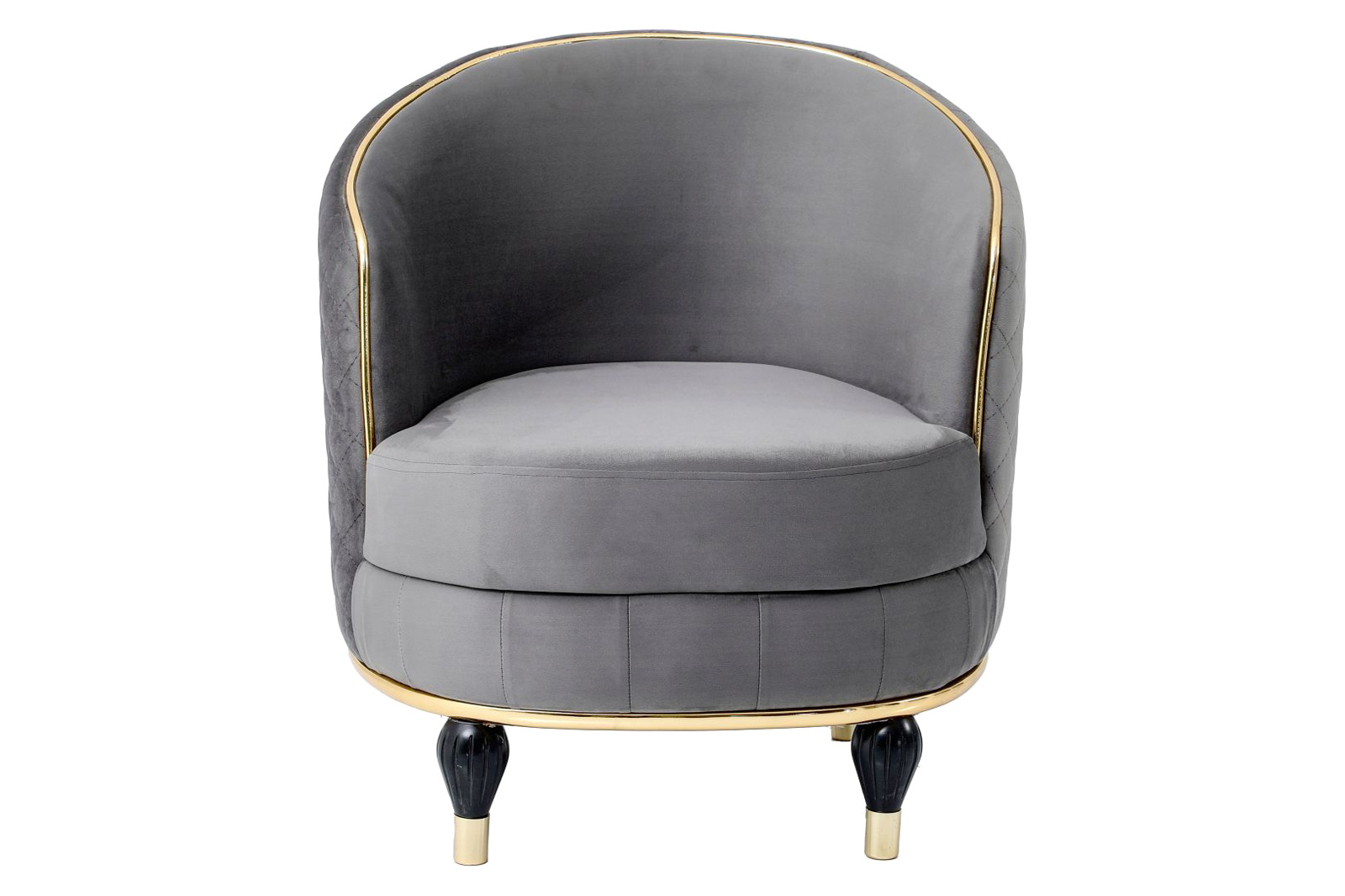 Furnia - Toronto Armchair in Gray, Fabric