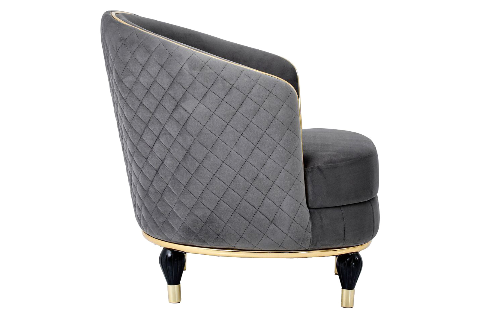 Furnia - Toronto Armchair in Gray, Fabric