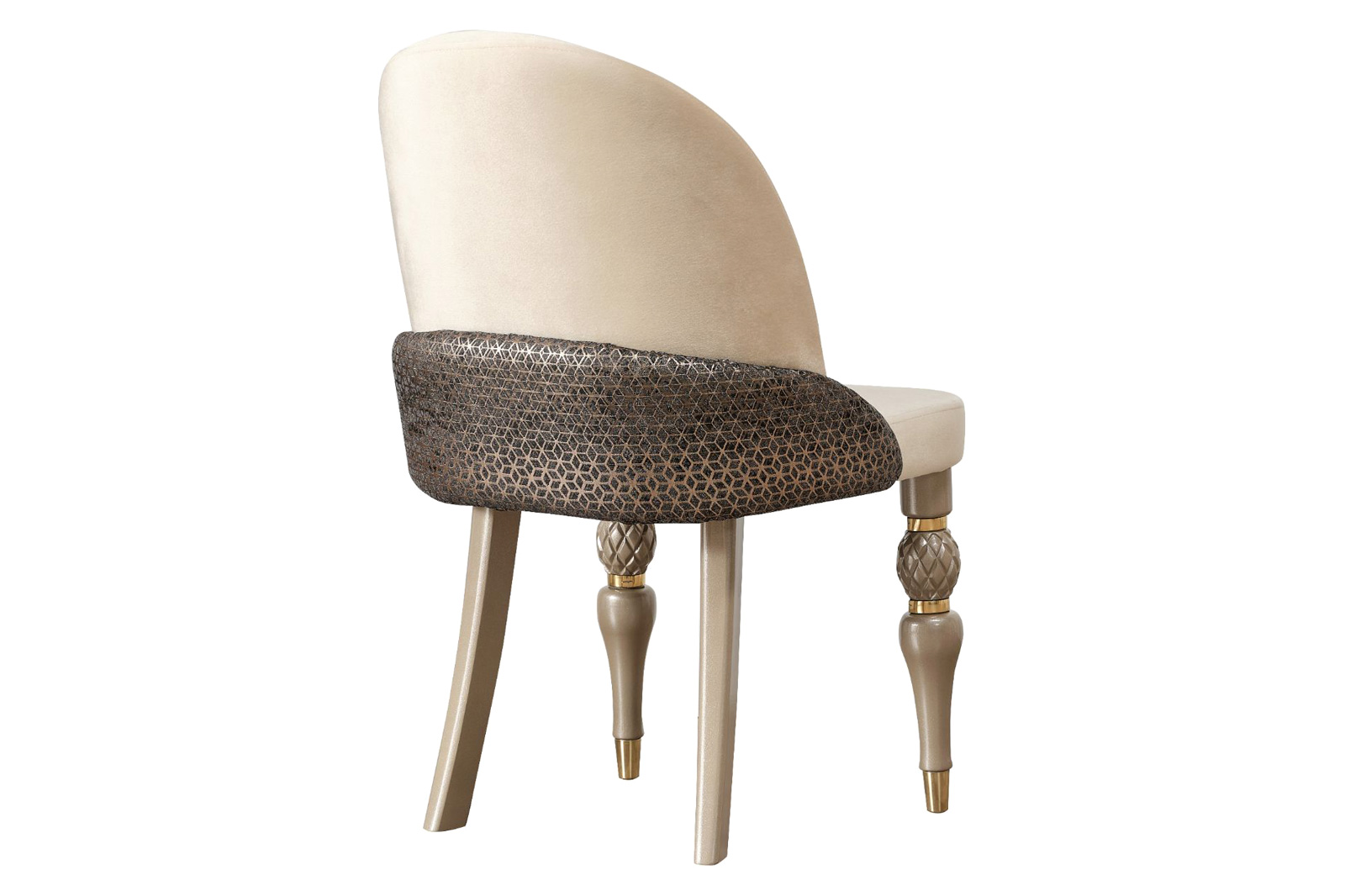 Furnia - Madrid Dining Chair in Cream, Fabric