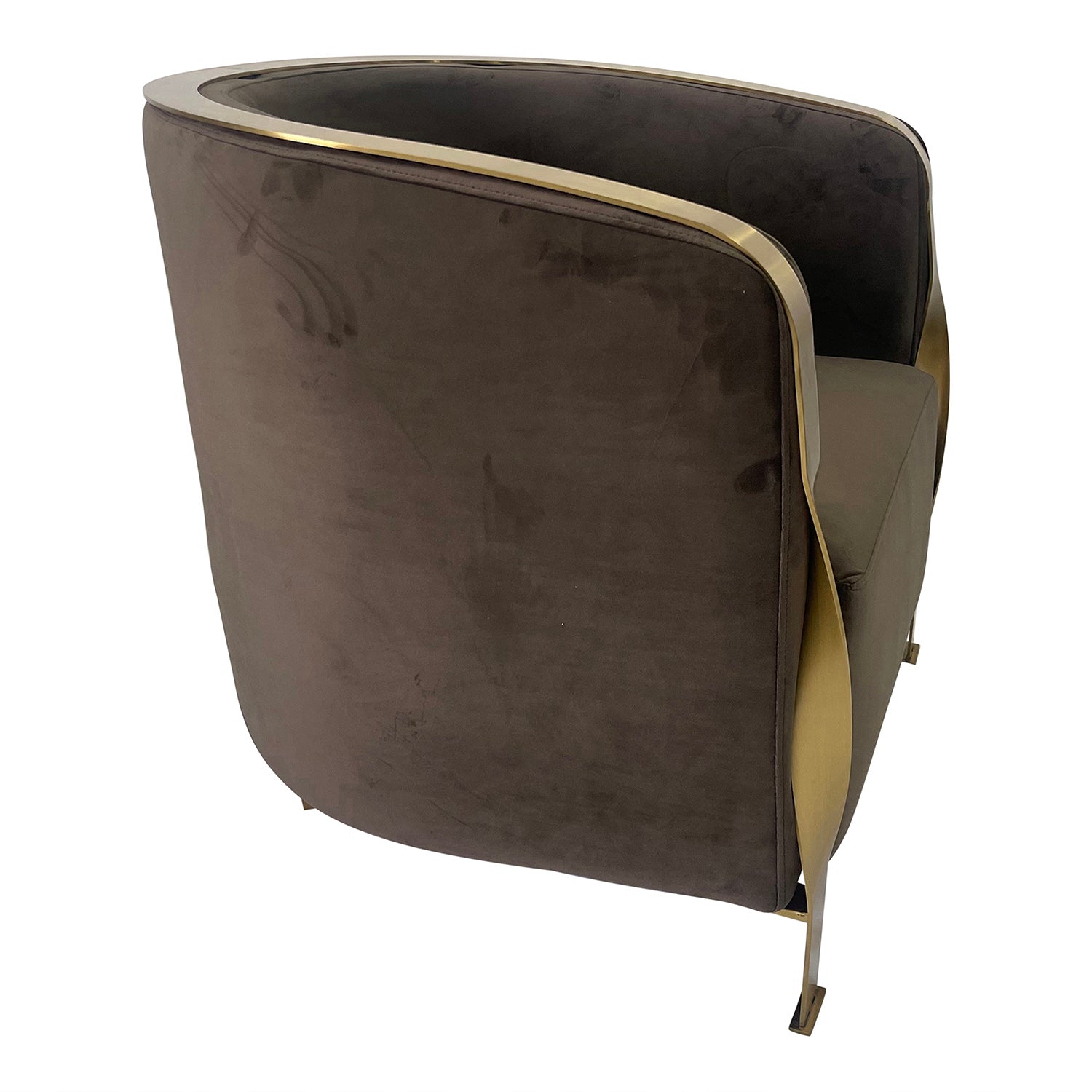 Furnings - Brown and Gold Sofa Chair
