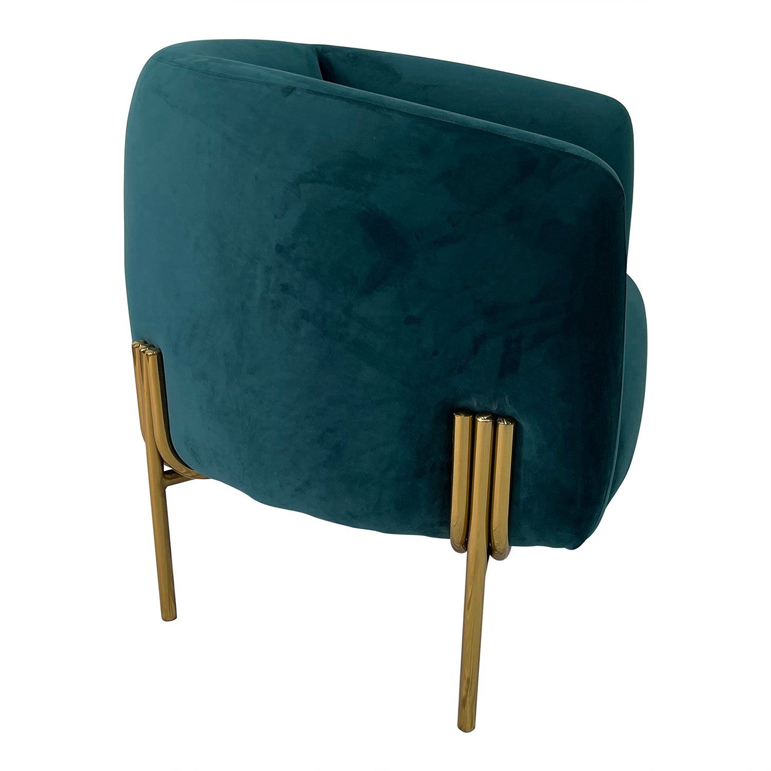 Furnings - Dark Slate Gray and Gold Sofa Chair