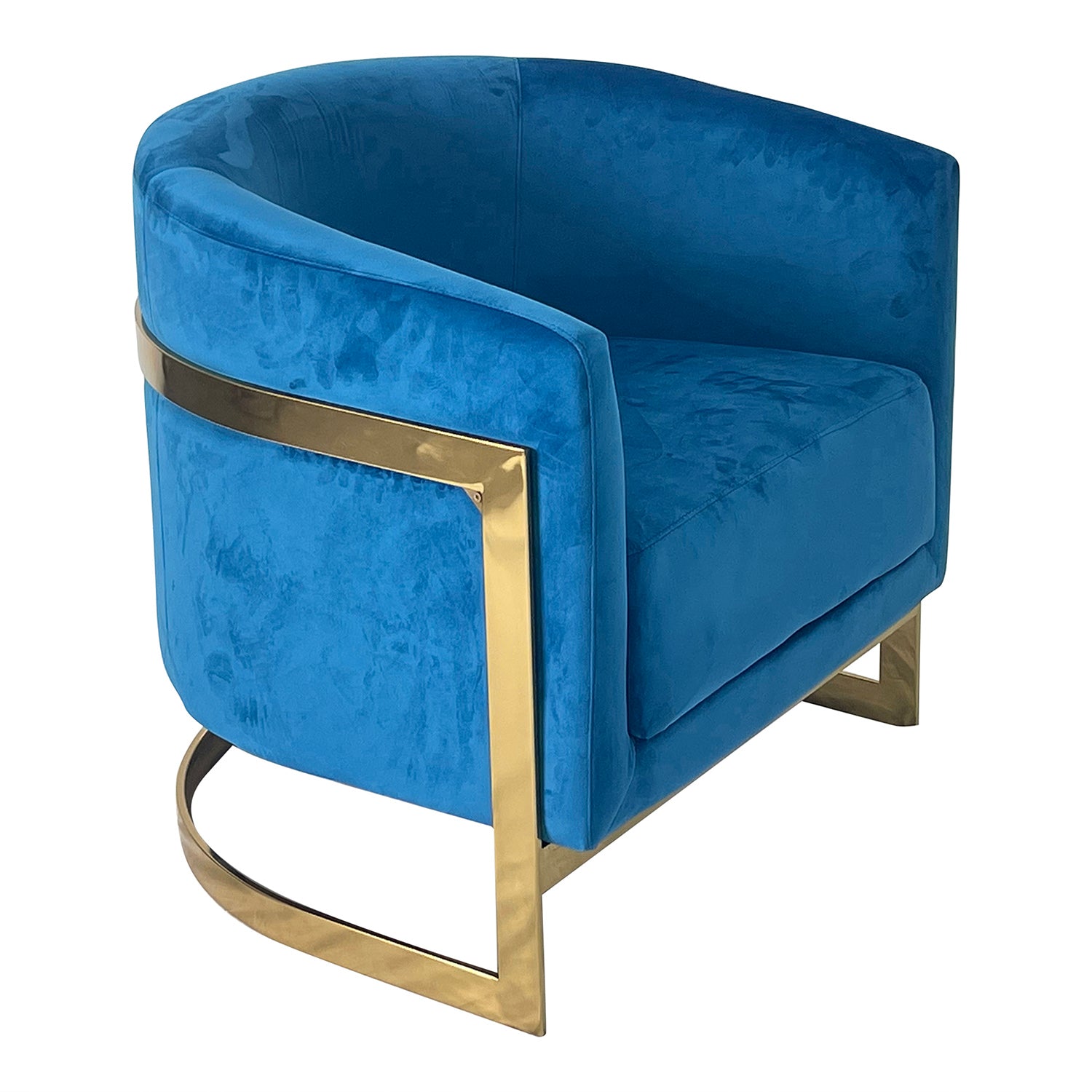 Furnings - Blue and Gold Sofa Chair