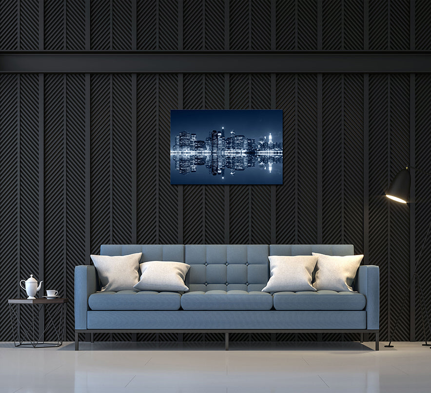 Furnings - Big City Lights At Dusk Acrylic Print Unframed Wall Art