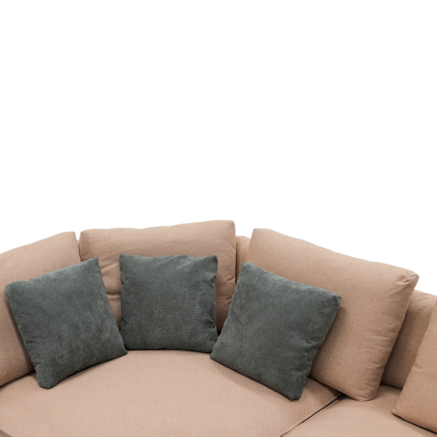 Furnings Modular Pink Sectional Living Room Set - Wedge Corner