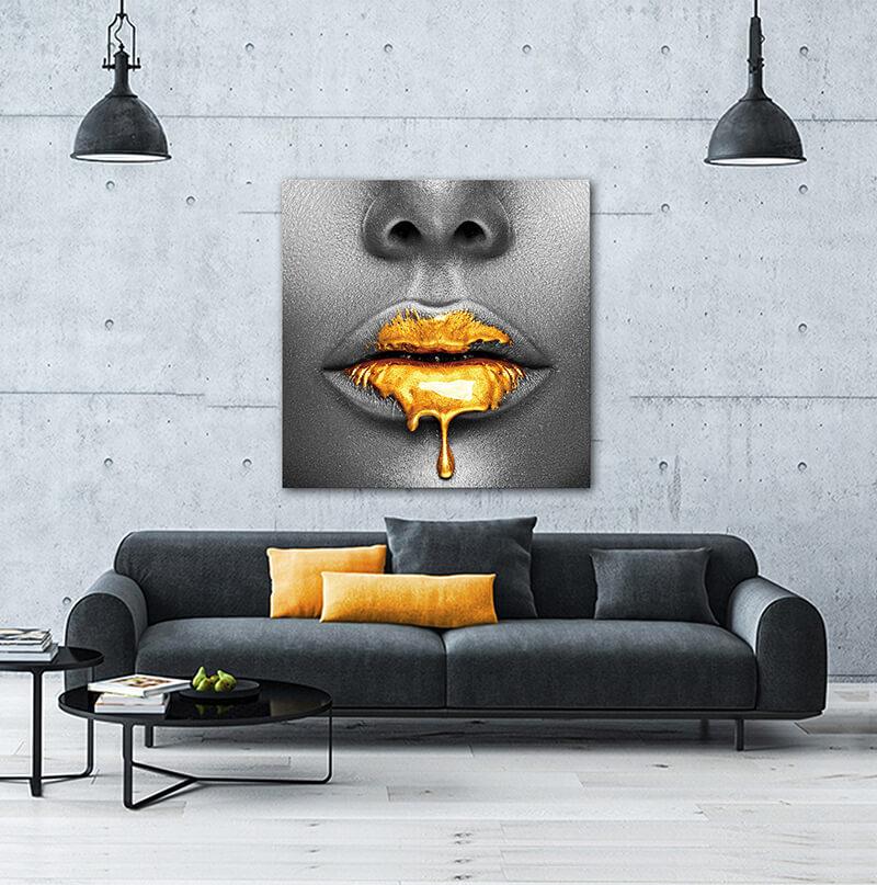 Furnings - Lips of Honey Acrylic Print Wall Art