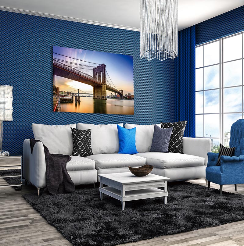 Furnings - The Brooklyn Bridge Acrylic Print Unframed Wall Art