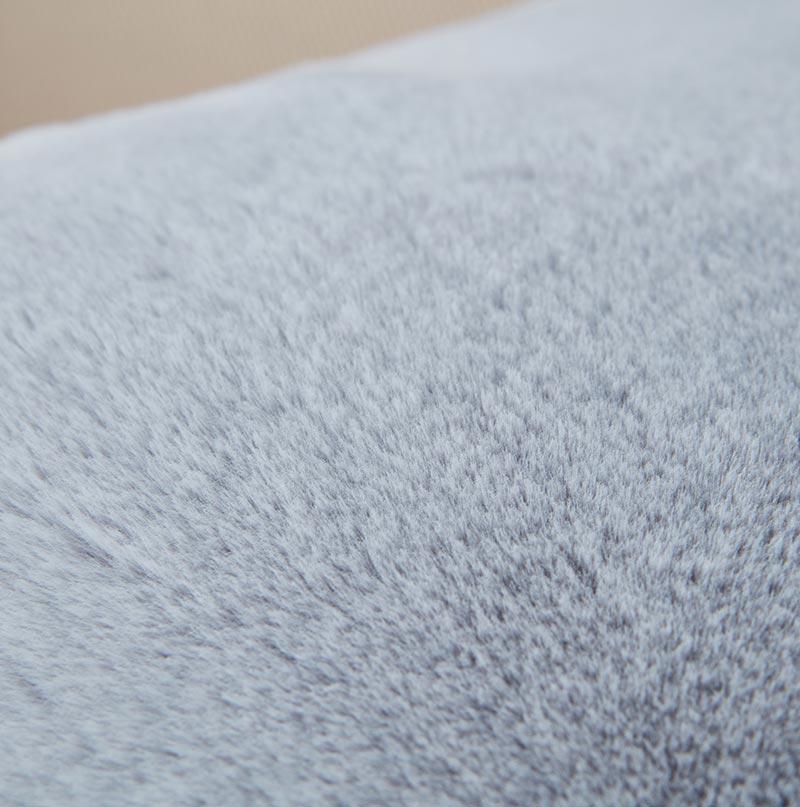 Furnings - Agnes Luxury Gray Chinchilla Faux Fur Pillow