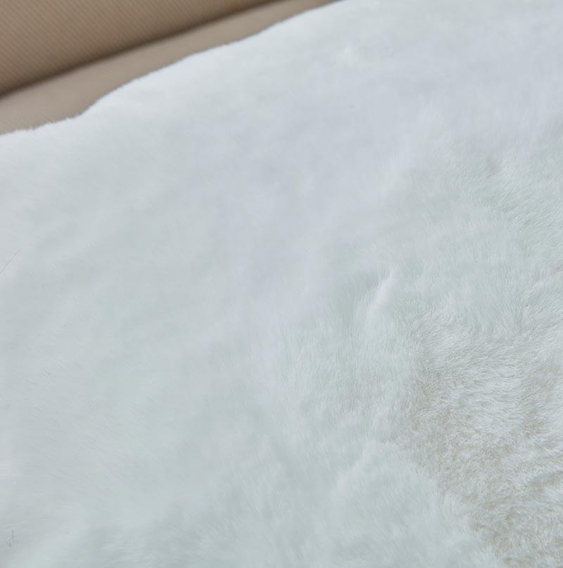 Furnings - Agnes Luxury White Chinchilla Faux Fur Pillow