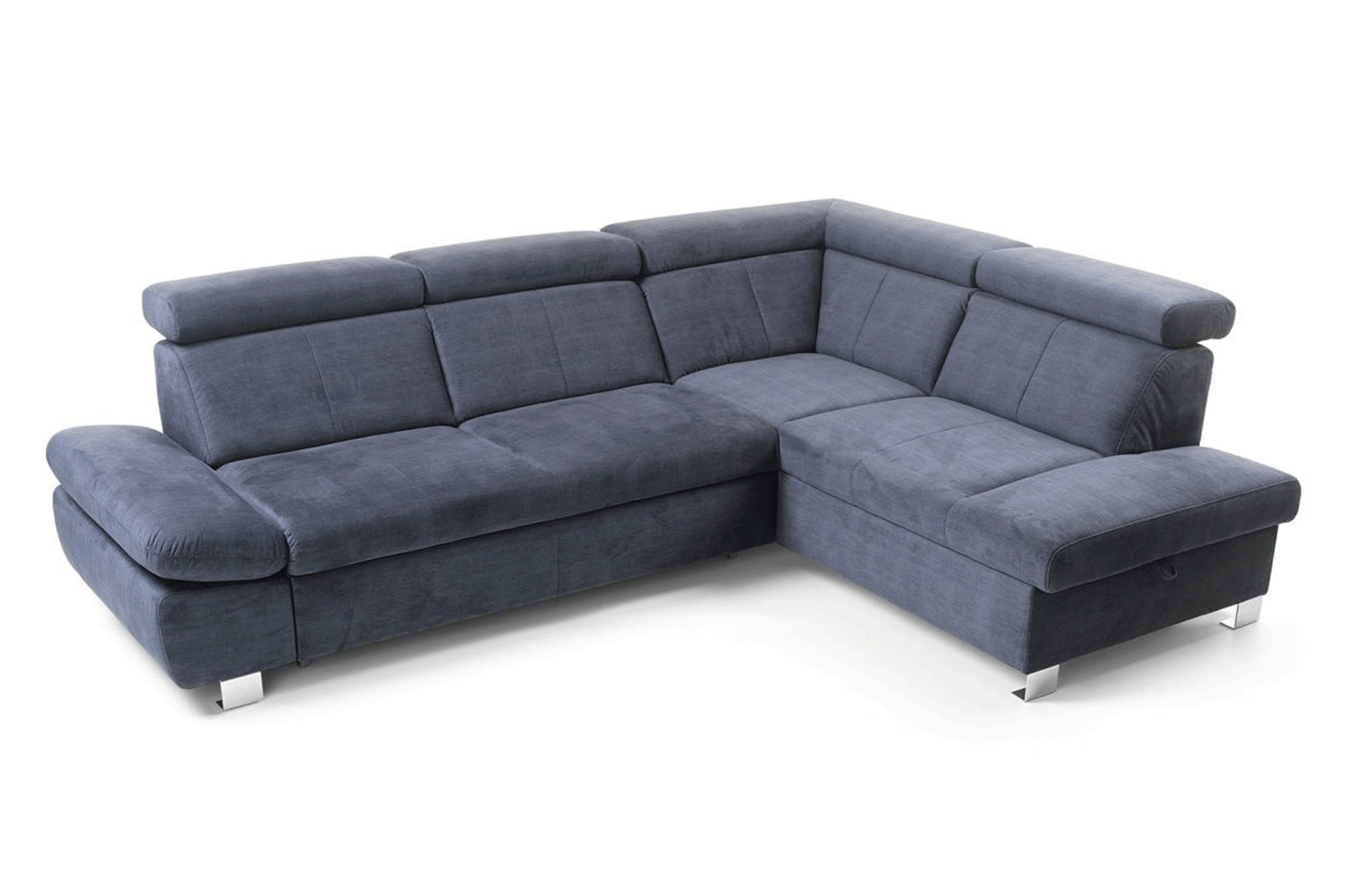 Gala Happy Sectional with Bed and Storage Right - Gray