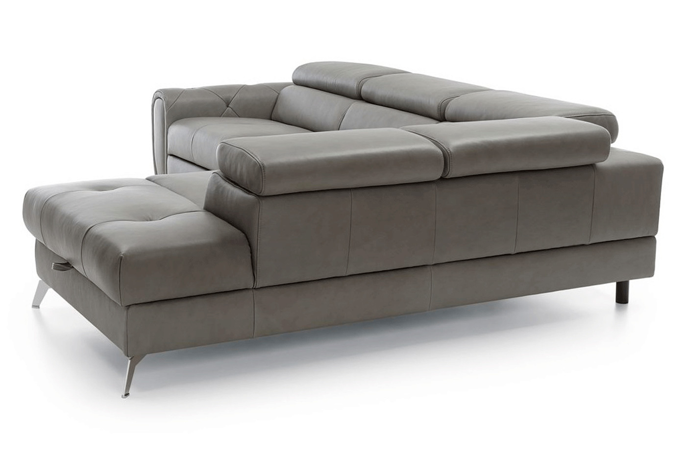 Gala Camelia Sectional with Bed and Storage - Gray