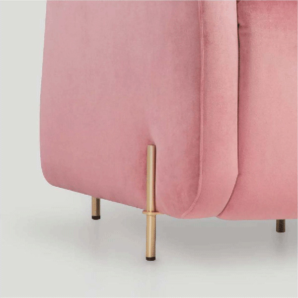 Gamamobel Ales Flared Arms High Armchair - Juke 73 Fabric