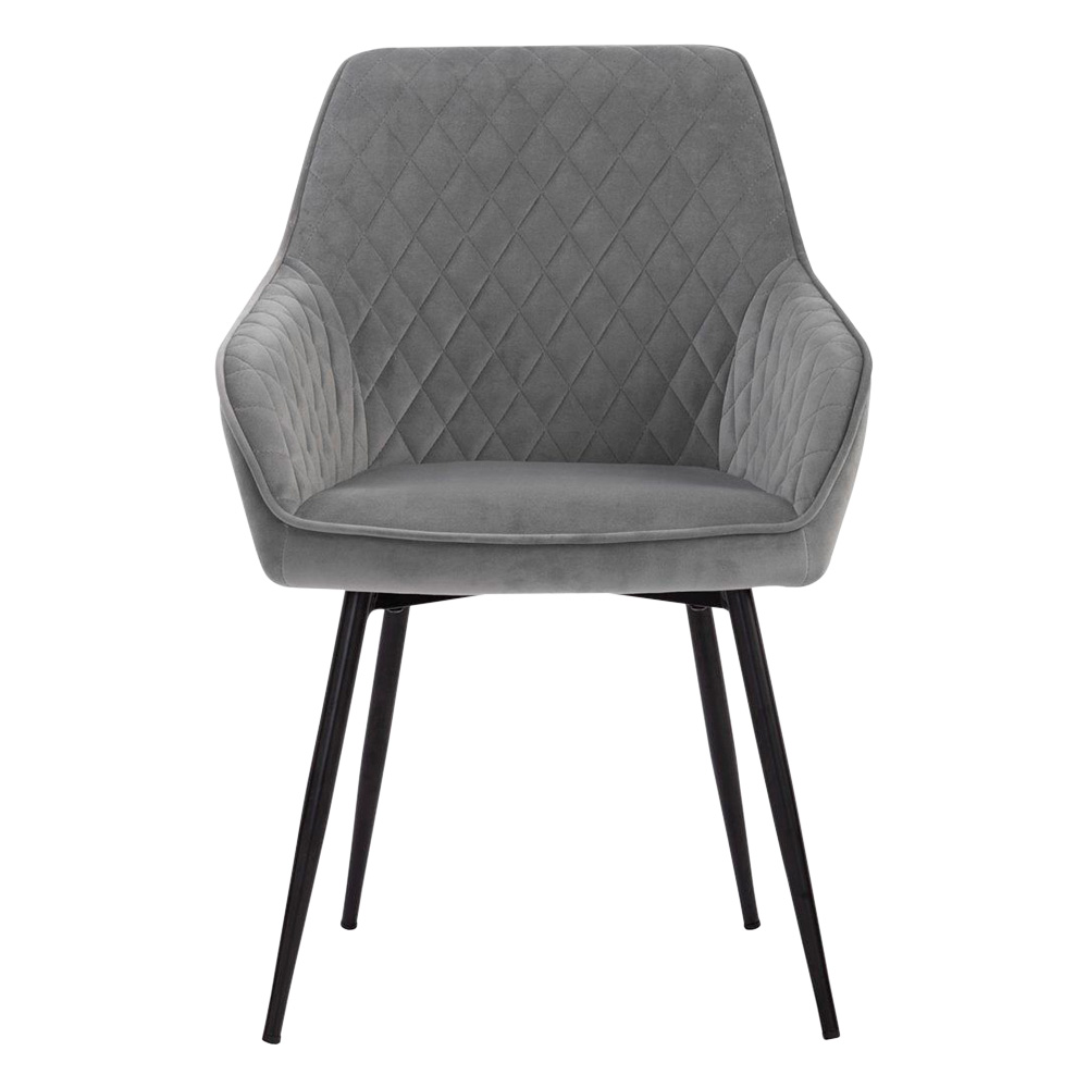 GFURN Hakon Dining Chair - Gray Velvet