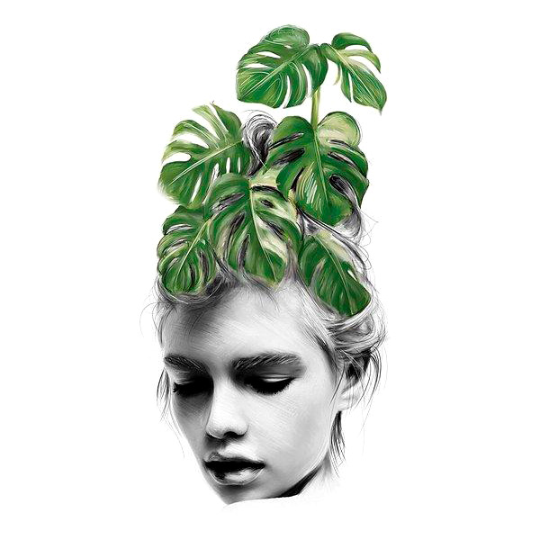 GFURN Monstera Print - Colorful, 50 x 70cm