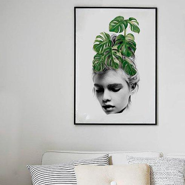GFURN Monstera Print - Colorful, 50 x 70cm