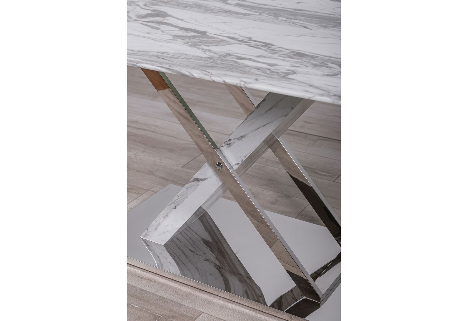 GF D1274DT + D915DC White Dining Table + 4 Dining Chair