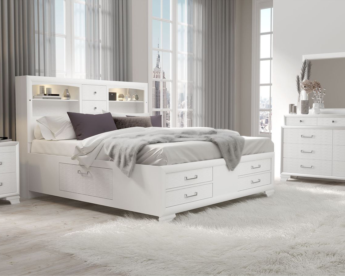 GF Jordyn White King Bed Group