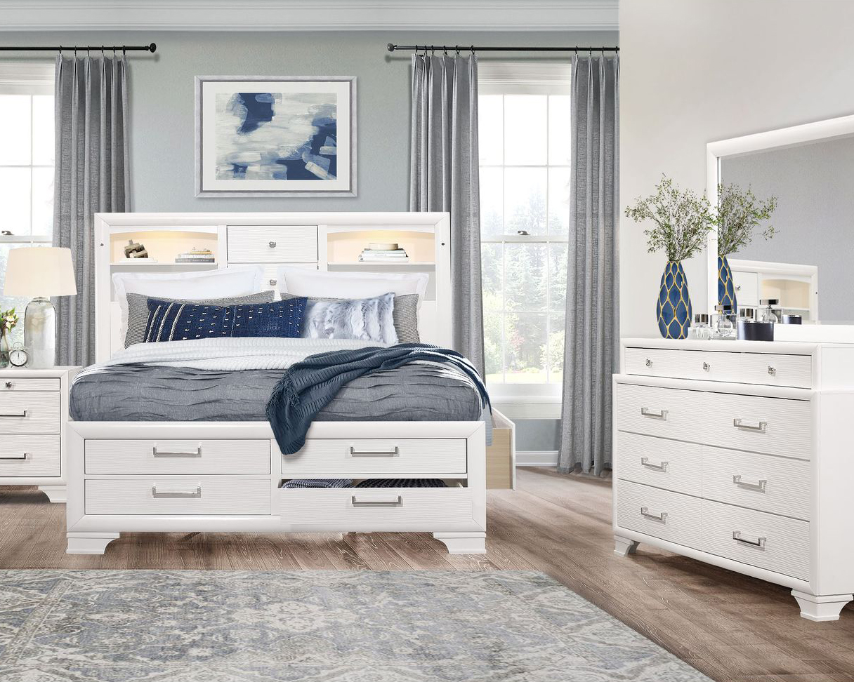 GF Jordyn White King Bed Group