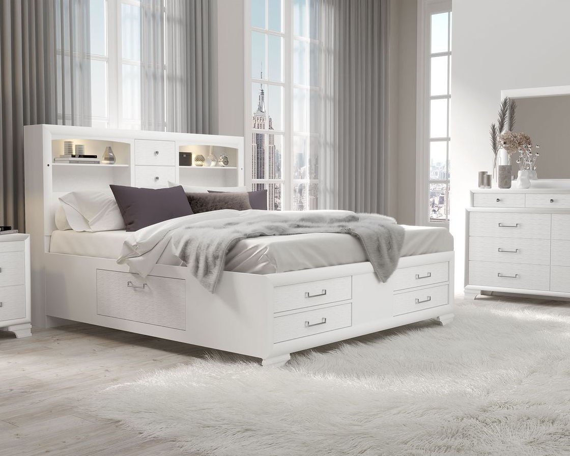 GF Jordyn White Queen Bed Group