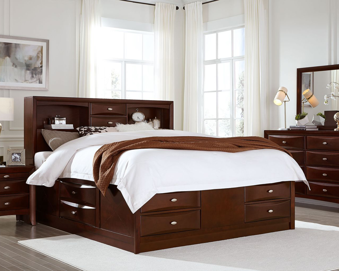 GF Linda Merlot Full Bed Group