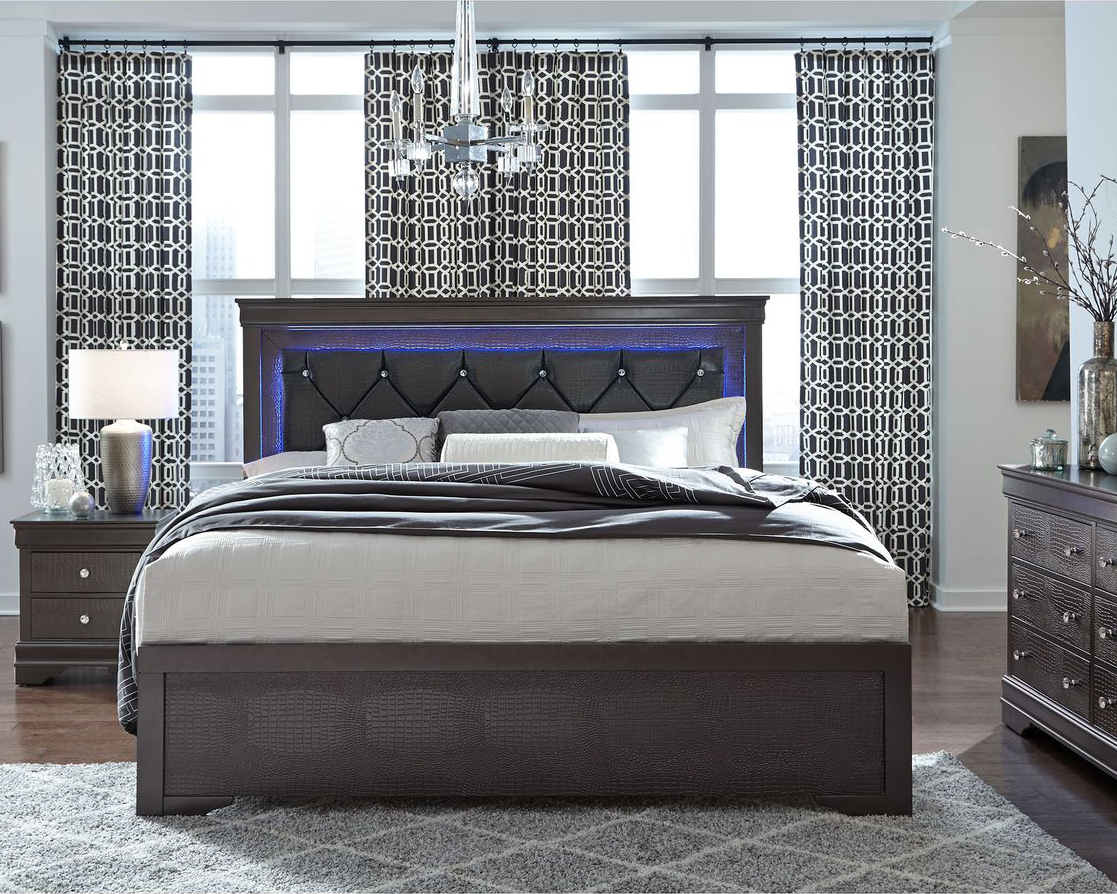 GF Pompei Bed Group With Led