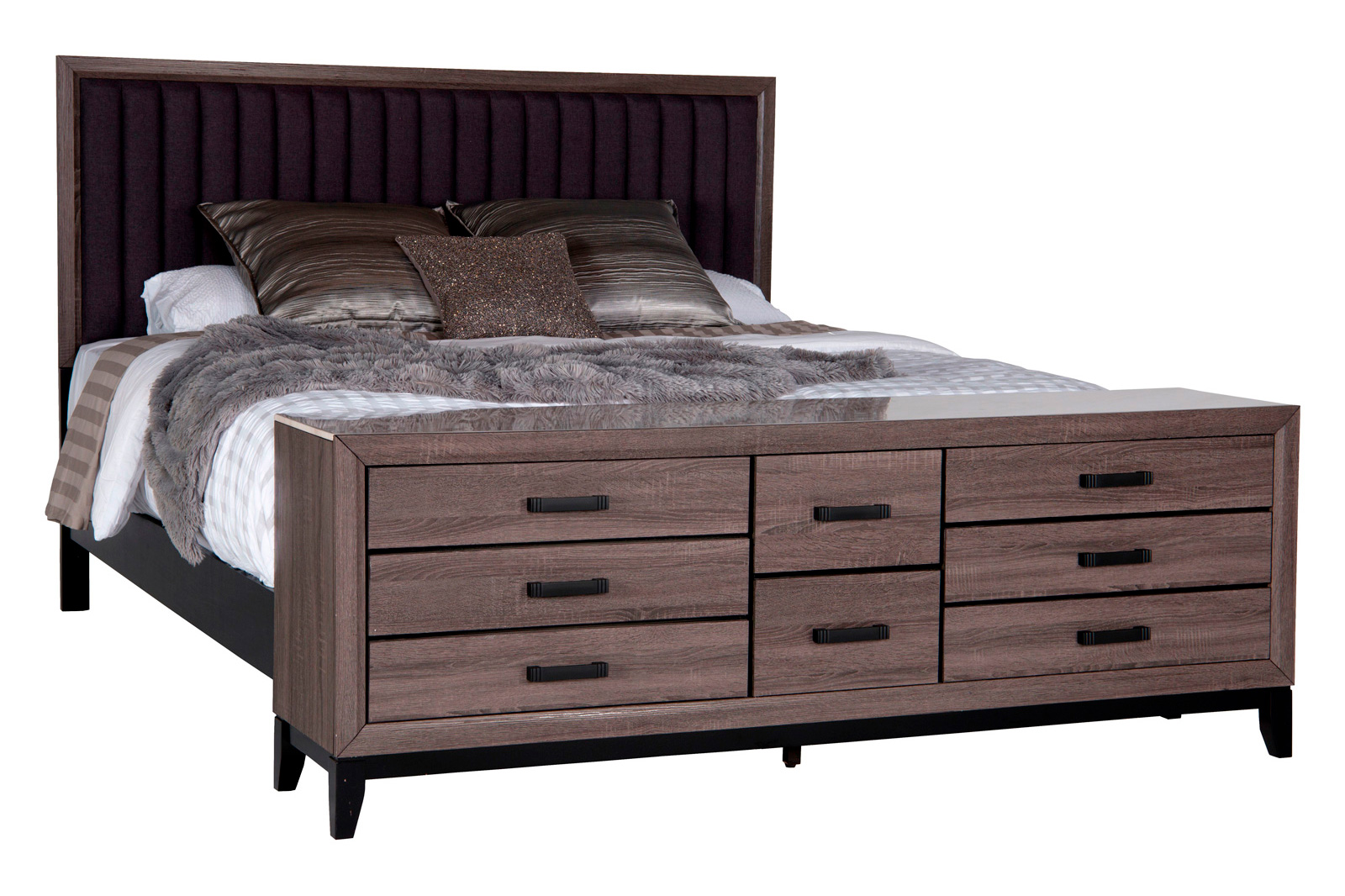 GF Laura Bed Group Collection with Footboard Case