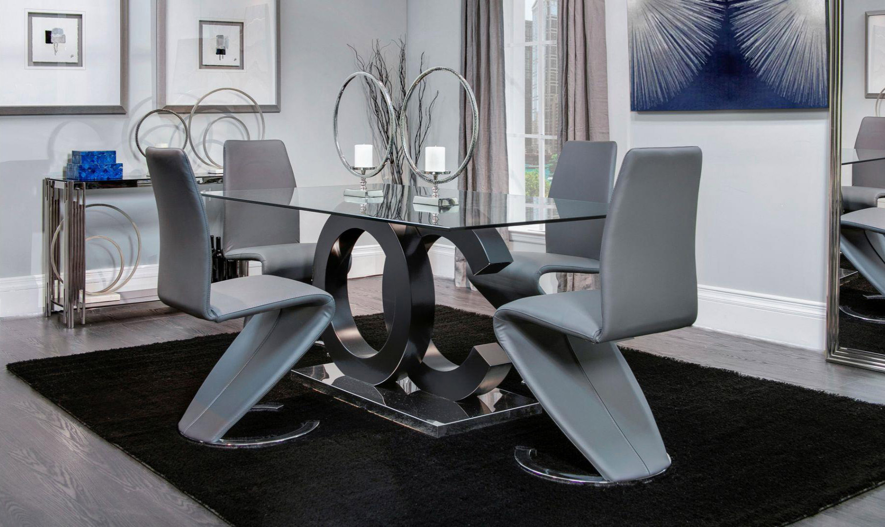 GF D2207 Dining Room Set with D9002 Chairs