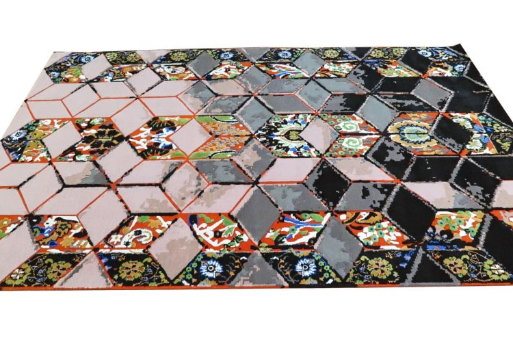 Gordian Rugs 3D Persian Rug 1 - Red, 6" x 9"