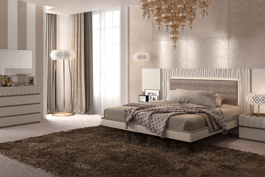 Garcia Sabate Marina Queen Size Bed - Cuerda Matt/Pierda Matt