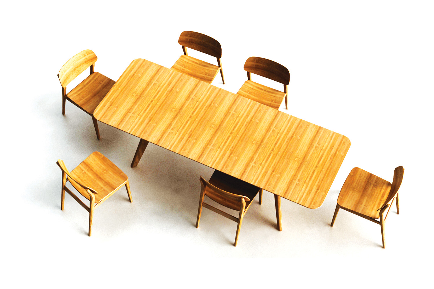 Greenington Currant 72 - 92" Extendable Dining Table - Caramelized, Bamboo