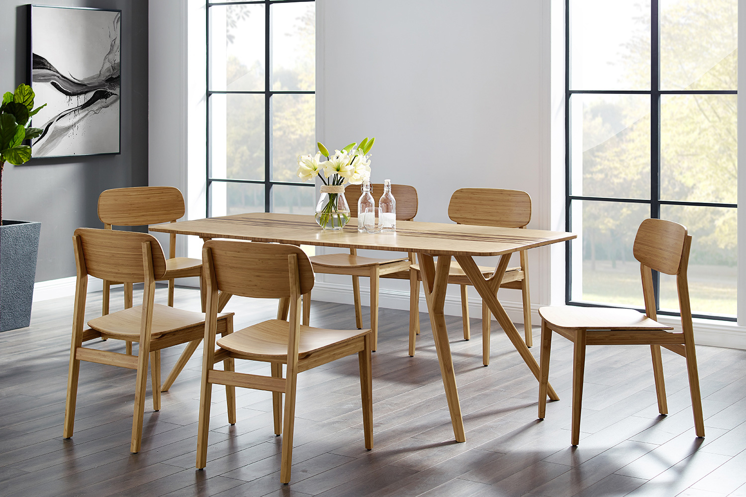 Greenington Currant Chair Set of 2 - Caramelized, Bamboo