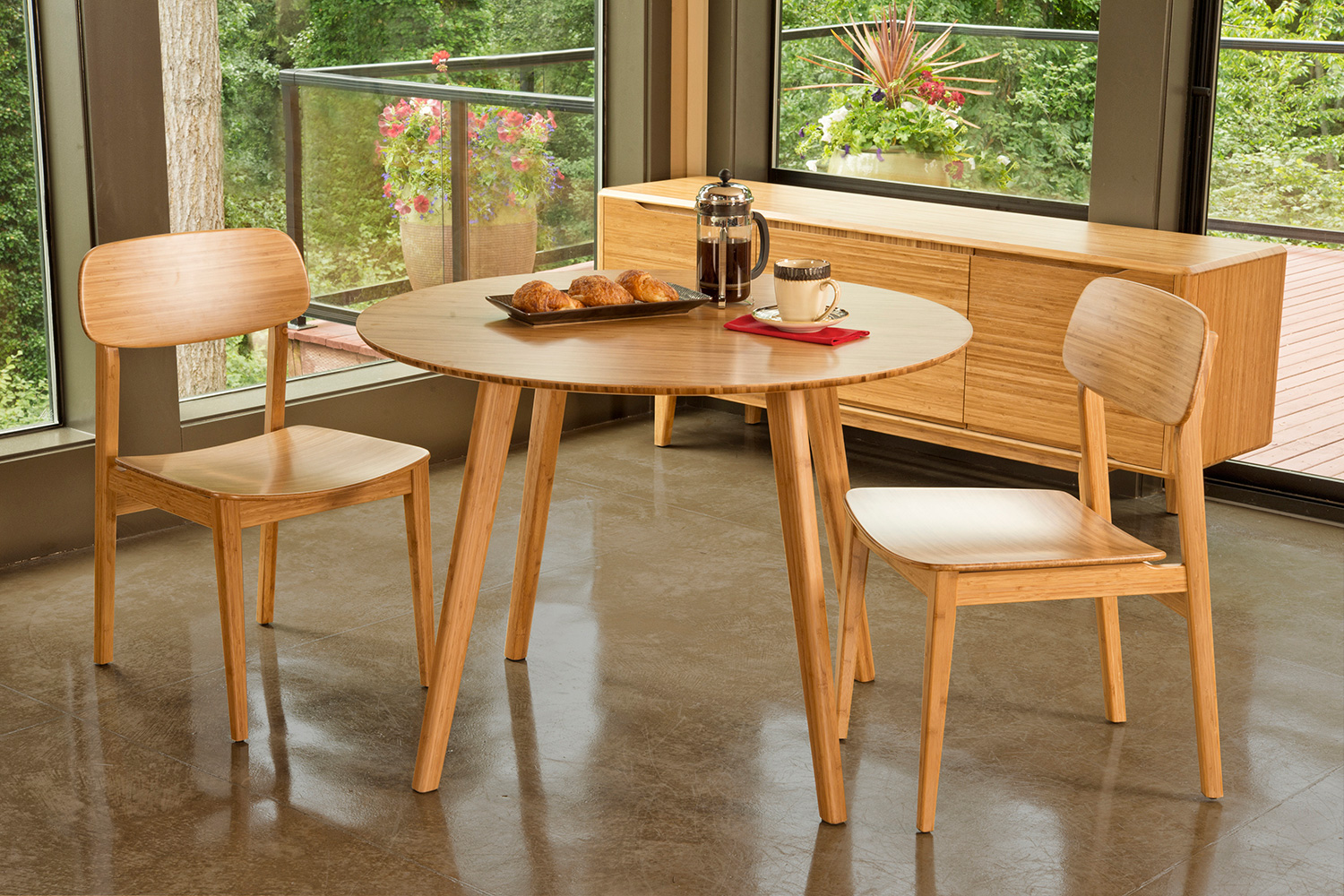 Greenington Currant Chair Set of 2 - Caramelized, Bamboo