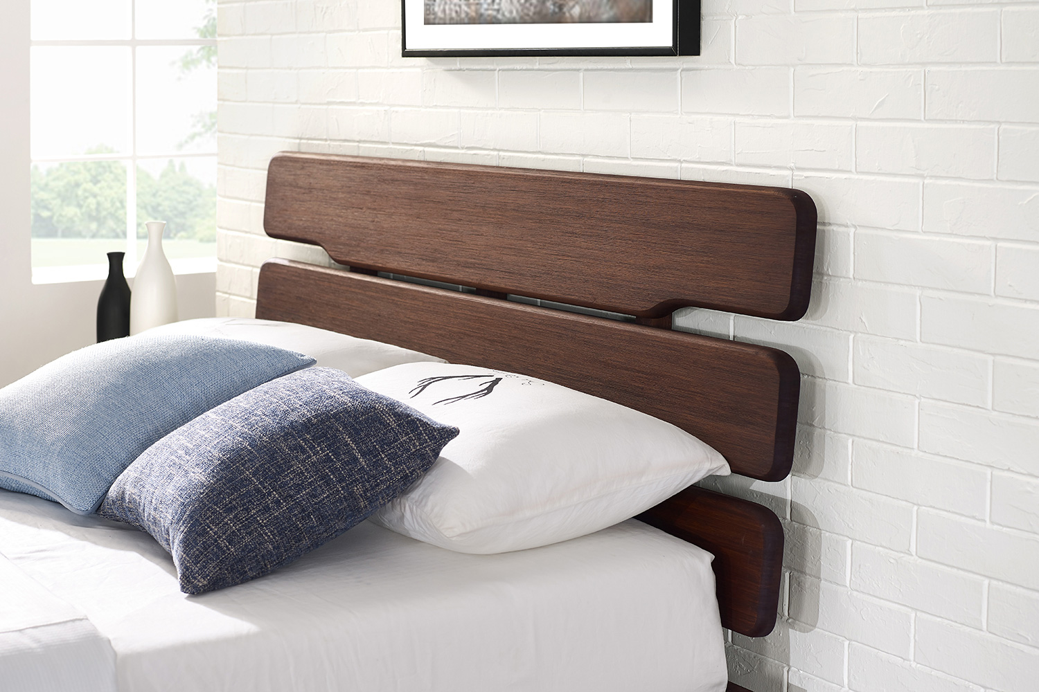 Greenington Currant Platform Bed - Oiled Walnut, Eastern King Size